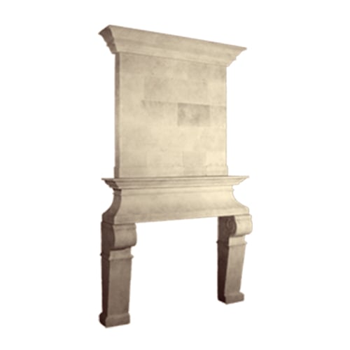 CAD Drawings Stone Yard, Inc. Lugano Mantel With Trumeau